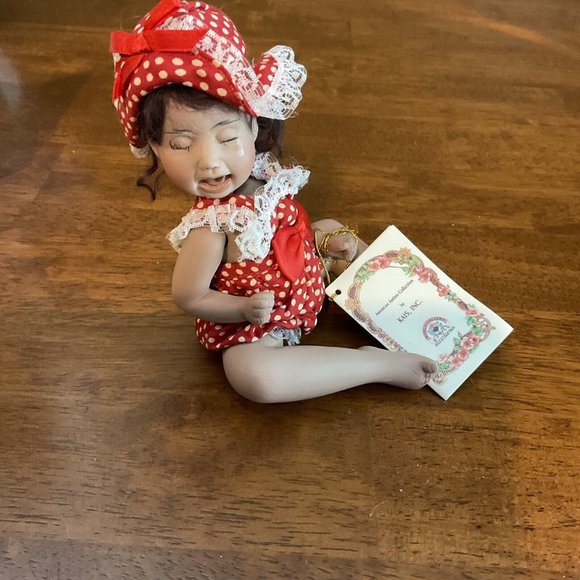Kais Porcelain Doll  “Mimi’s Tantrum” Baby Girl Created By Melissa McCrory - Picture 5 of 8